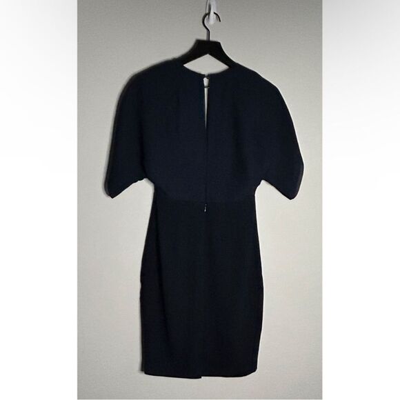Reiss Lyon Faux Wrap Dress in Dark Navy Size 2 - Picture 5 of 12